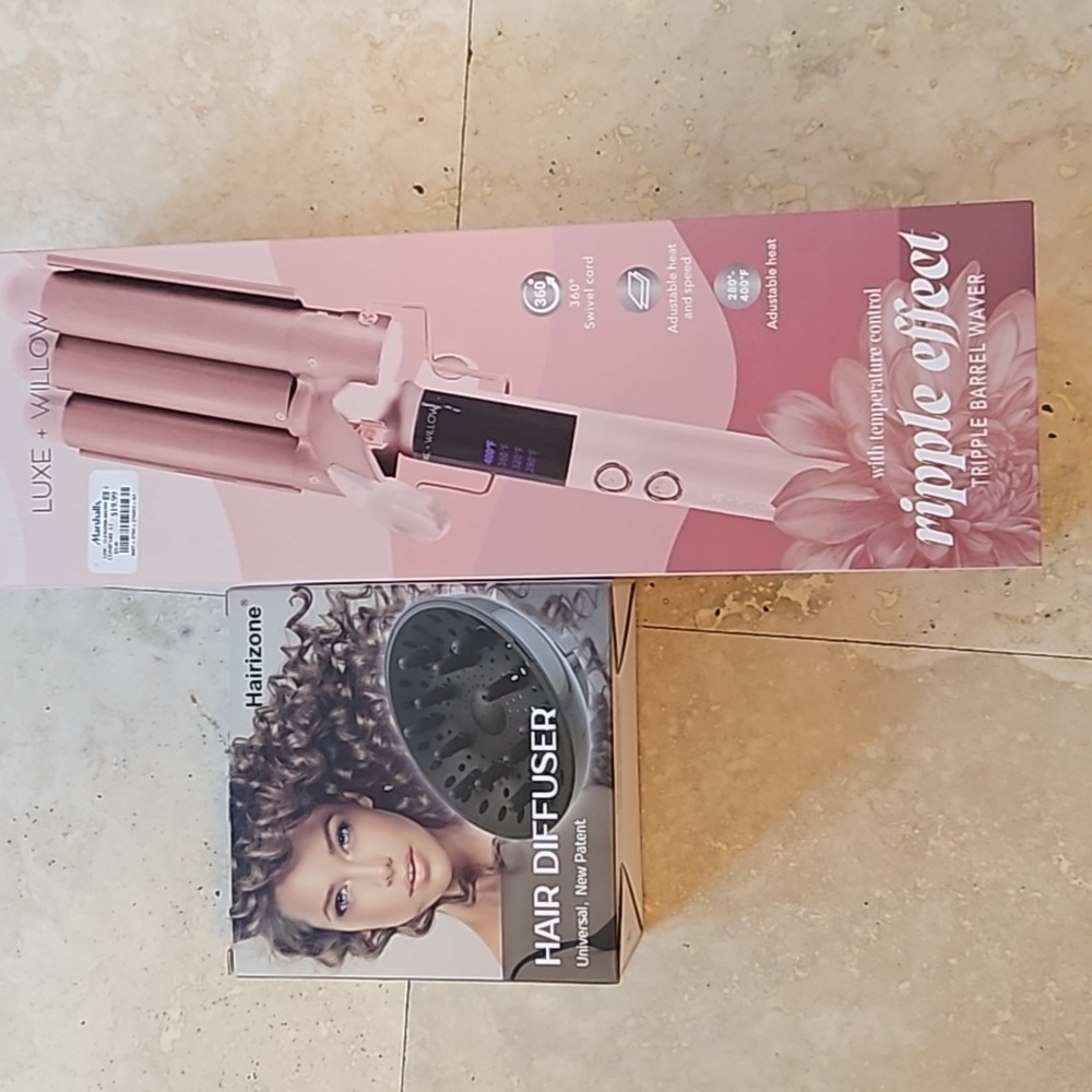 Hair Bundle Diffuser and barrel waver